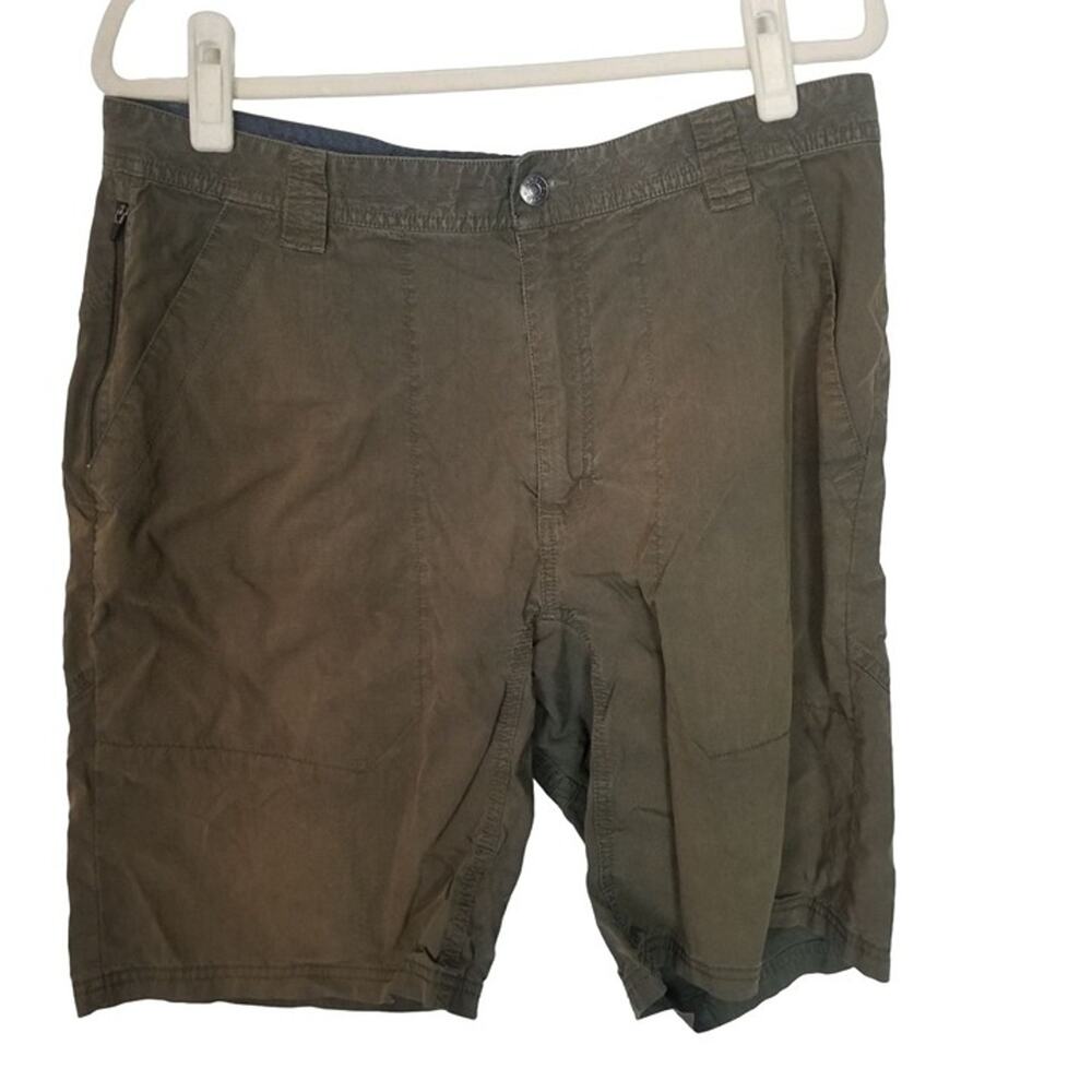 Royal Robbins Mens Chino Shorts Size 36 Gorpcore Granola Outdoor Zip Pockets